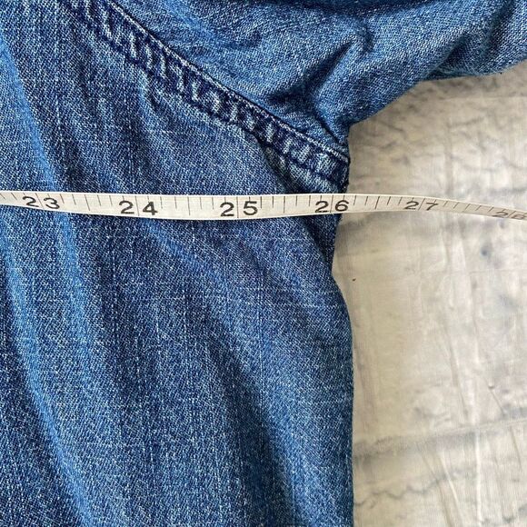 Basic Editions men XL cotton blend button up midweight denim jacket - Picture 11 of 11